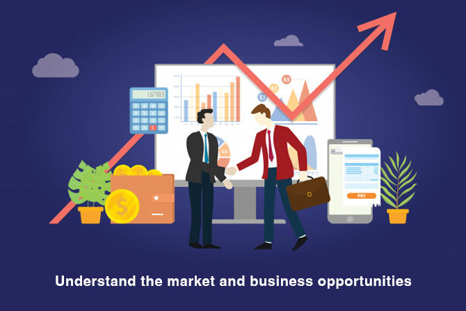 Understand the market and business opportunities