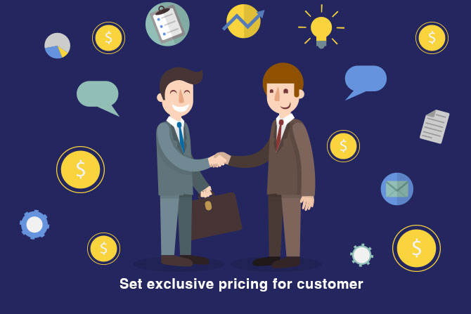 Set exclusive pricing for customer