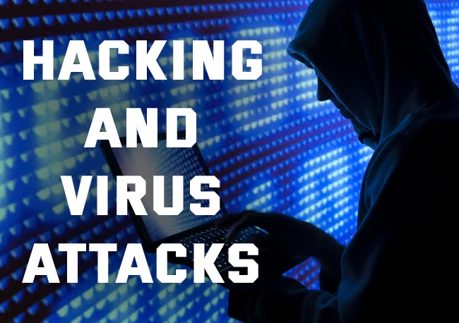 Hacking and virus attacks