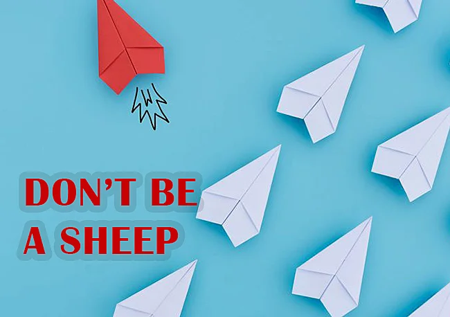 Don’t be a sheep