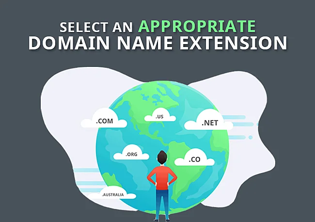 Select an appropriate domain name extension
