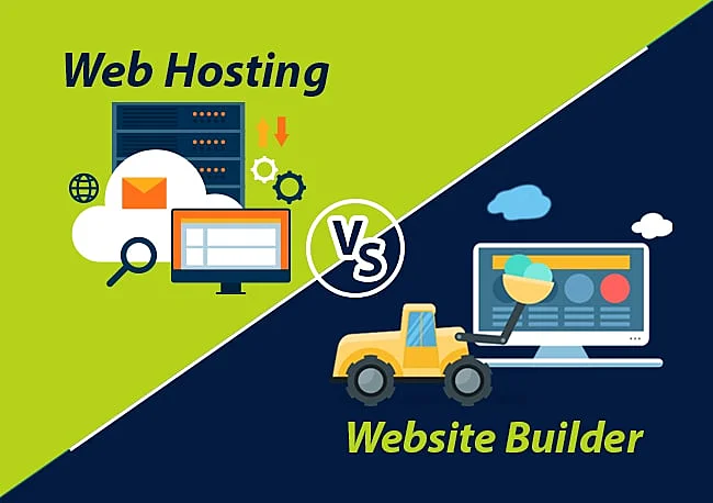 Web Hosting VS Website Builder - Know the Difference.