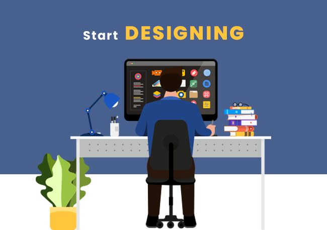 Start Designing of website