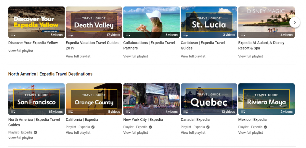 Video Content(Example of Video Content by Expedia)