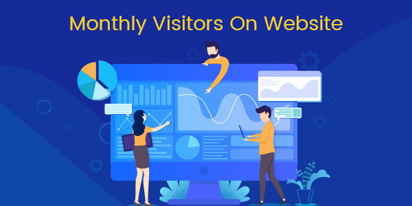 monthly visitors on website