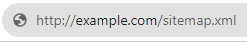 XML sitemap URL