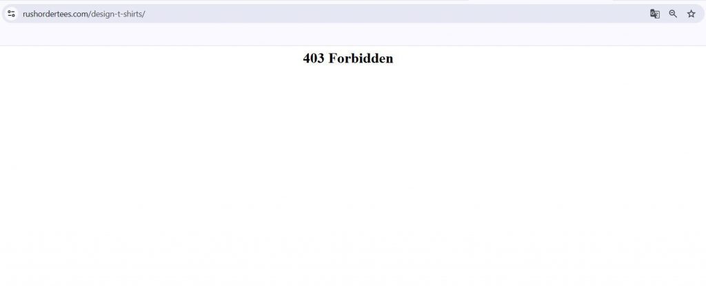 403 forbidden