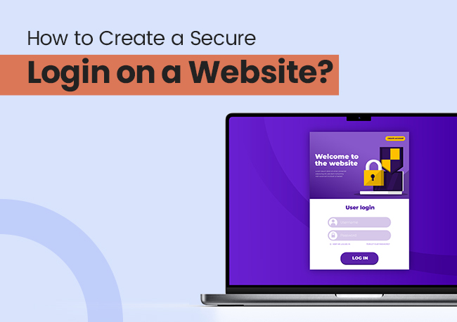how to create a secure login on a website