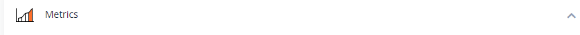 select metrics option
