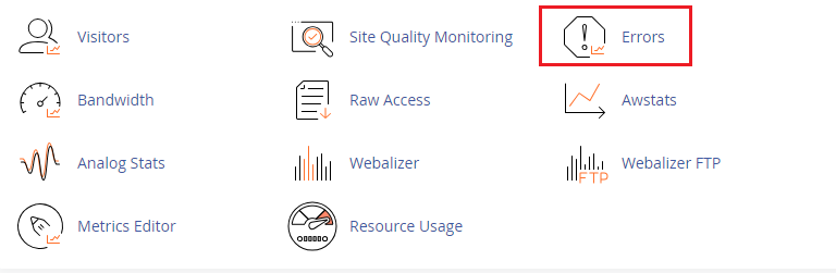 Look for the Errors and click on