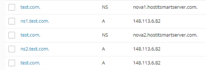 Find the DNS record that you require to edit