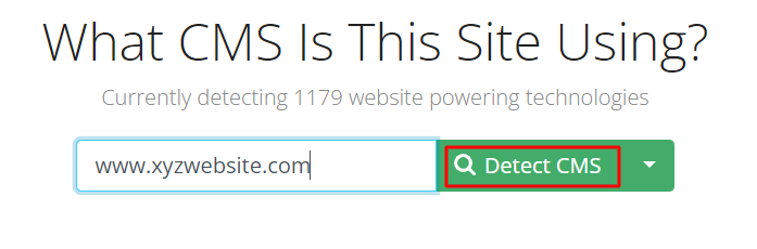 Detect CMS