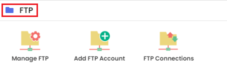 Navigate to the â€˜FTPâ€™ section