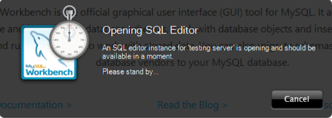 opened the SQL Editor