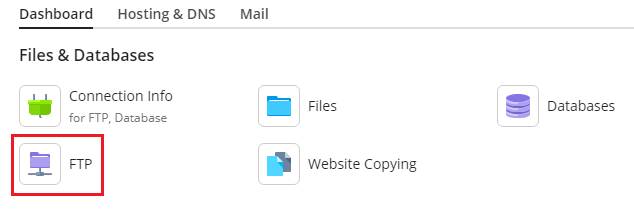click on the ‘FTP’