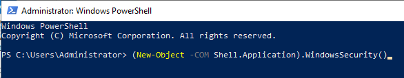 type the command and press ok