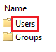 click on ‘Users’