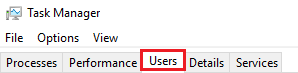 click the ‘Users’ tab