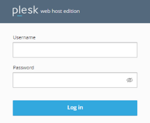 Login to the Plesk panel
