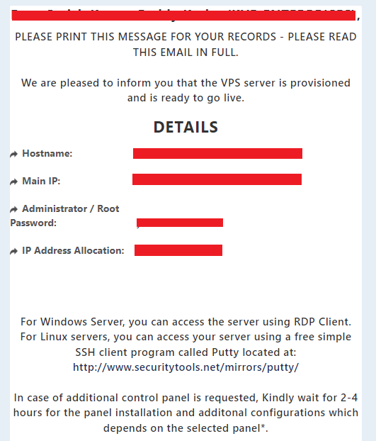 Account Information