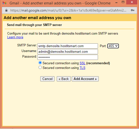 secure SSLTLS settings
