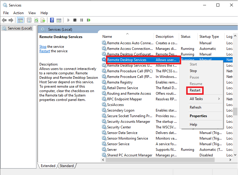 Remote Desktop Services