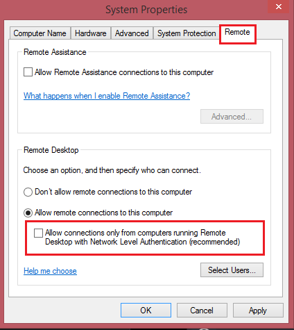 Network Level Authentication