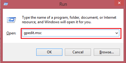 Command gpedit msc