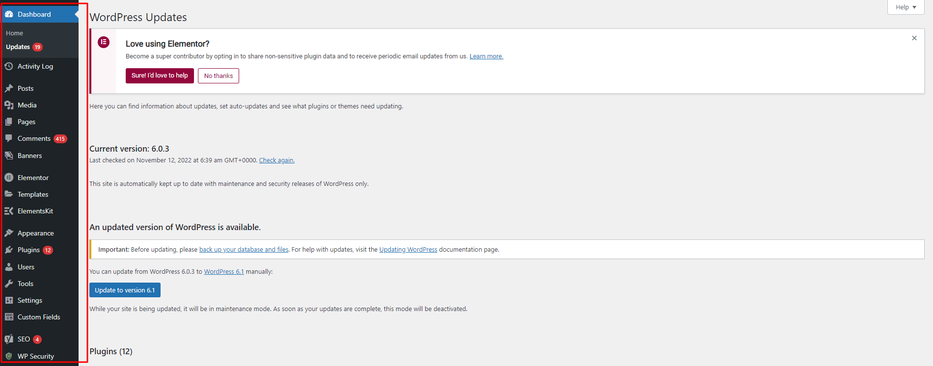 Admin Dashboard