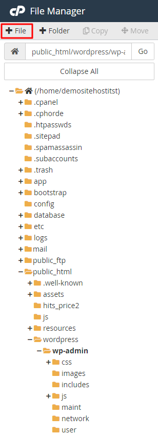 public_html folder add file