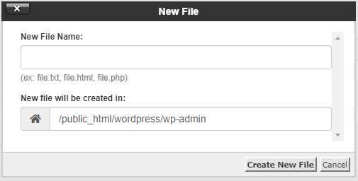 upload html file