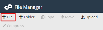 add new file on public_html