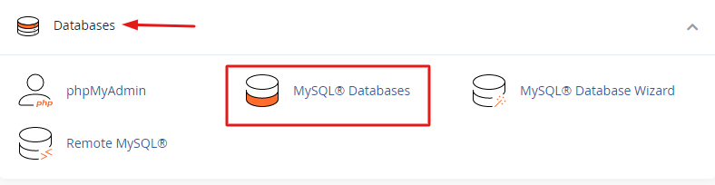 MySQL Databases in cPanel