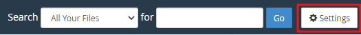 Locate the Settings button