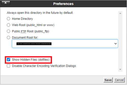 Show Hidden Files