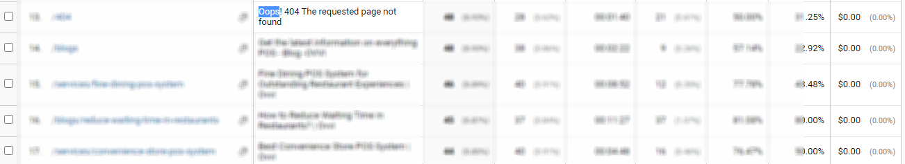 404 page into the search box