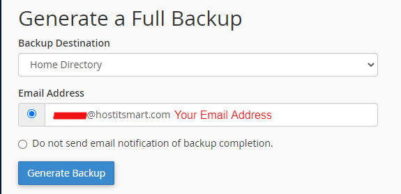 add your email address