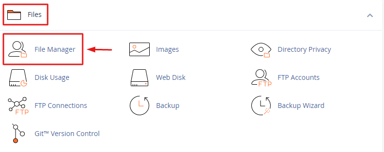 select your File Manager
