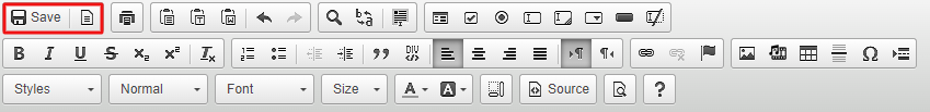 Click the save option