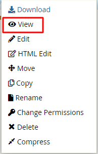Select view option
