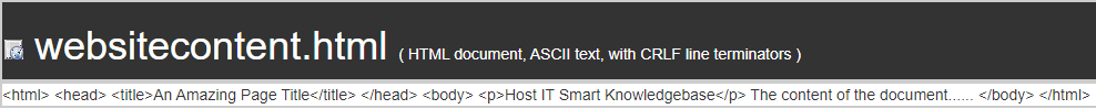 open the file’s contents on a new page
