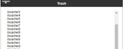 Trash dialog box
