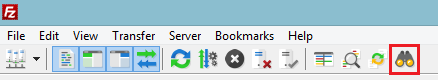 click on the search icon to find the files