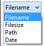 Set the search conditions