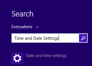 Time and Date Settings