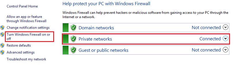 Click-on-the-private-network