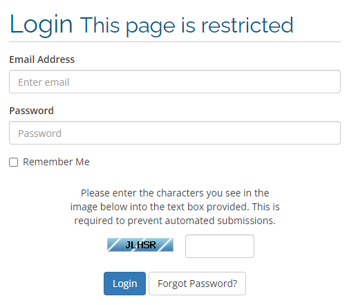 Login to the Client Area