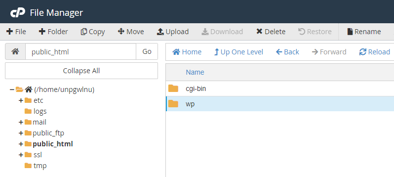 Create new folder