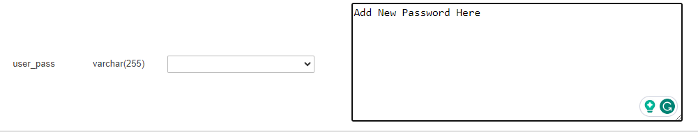 Add new password