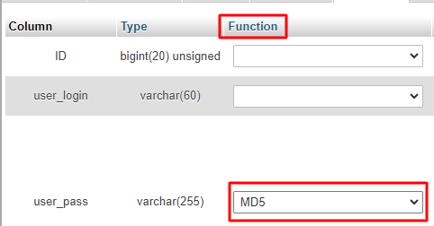 Function option